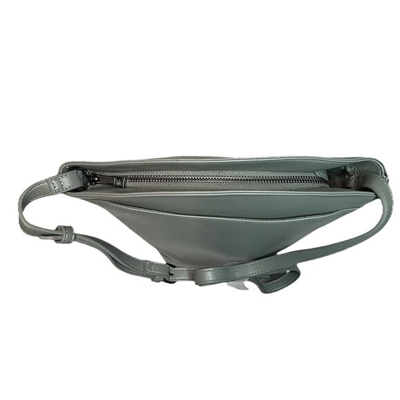 A New Day Spring Green Faux Leather 10” Multi Pocket Strapped Bucket Purse NWOT - Picture 8 of 15